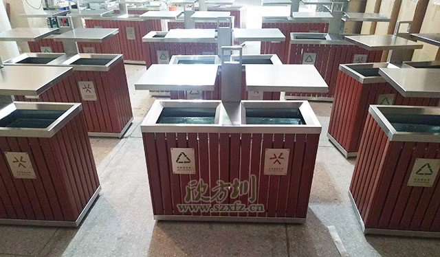 鋼木戶(hù)外垃圾桶可解決龍興古鎮(zhèn)配備不足