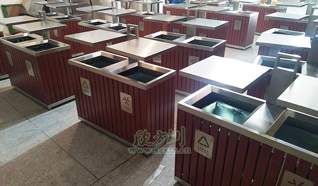 鋼木戶(hù)外垃圾桶可解決龍興古鎮(zhèn)配備不足