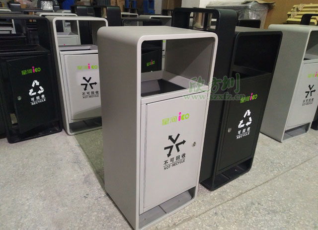深圳購(gòu)物中心戶(hù)外垃圾桶廠(chǎng)家制作圖