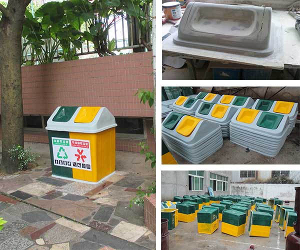  采購玻璃鋼戶外垃圾桶，認(rèn)準(zhǔn)欣方圳垃圾桶廠家
